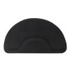 3′x 4.5′x 1/2" Beauty Salon Semicircle Anti-fatigue Salon Mat (Round Outside And Round Inside) Black