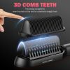 MiroPure Hair Straightener Brush, Hair Straightener Comb, 2-in-1 Ionic Straightening Brush with LCD Display