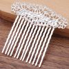 3 Pcs Silver Metal Side Comb Carved Flower Vines Hairpin Topknot Hair Clip DIY Bridal Hair Accessories Hair Pin