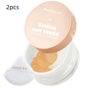 PHOFAY Setting Soft Touch Loose Powder (option: 2PCS-03)