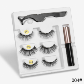 A Pair Of False Eyelashes With Magnets In Fashion (option: 3PC Mixed E)