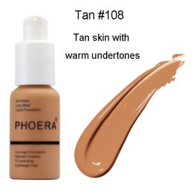 Explosive Press Type Oil Control Natural Color Matte Concealer Foundation Cream (option: 108)