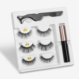 A Pair Of False Eyelashes With Magnets In Fashion (option: 3PC Mixed F)