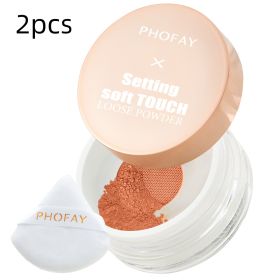 PHOFAY Setting Soft Touch Loose Powder (option: 2PCS-04)