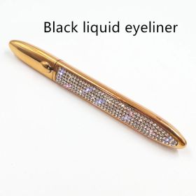 False Eyelashes Self-adhesive Eyeliner Multicolor (option: Full Diamond-Black)