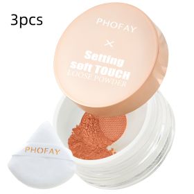 PHOFAY Setting Soft Touch Loose Powder (option: 3PCS-04)