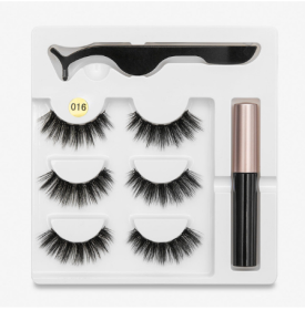 A Pair Of False Eyelashes With Magnets In Fashion (option: 016 style)