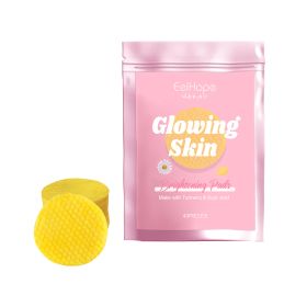 Eelhope Turmeric Kojic Acid Cleansing Gasket Gently Cleanses Facial Skin Pores, Moisturizes And Refreshes Skin Care (option: 1pcs)