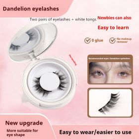 Magnetic Suction False Eyelashes Little Devil Supernatural Magnet Suit (option: UBS063-2pair Eyelash Plus White Clip)