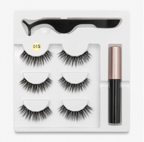 A Pair Of False Eyelashes With Magnets In Fashion (option: 5PC 015 style)