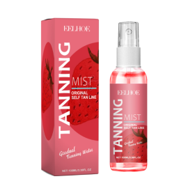 EELHOE Strawberry Tanning Mist Stay On Sun, Long-lasting, Tanning, Sun-kissed Skin, Gentle And Moisturizing Skincare (option: 2pcs)