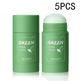 Green Tea Solid Mud Mask Moisturizing Deep (option: Green tea 5PCS)