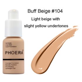 Explosive Press Type Oil Control Natural Color Matte Concealer Foundation Cream (option: 104)