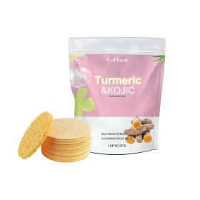 EelHope Turmeric Cleansing Pad Deep Cleansing Pore Refining Acne Blemish Reducing Facial Brightening (option: 1pcs)