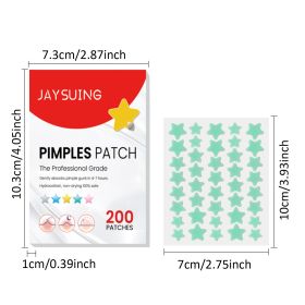 Jaysuing Star Colored Acne Stickers Repair Acne Pits & Marks Fade Acne Spots Blemishes Cover Acne Pimples (option: Love style)