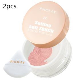 PHOFAY Setting Soft Touch Loose Powder (option: 2PCS-02)