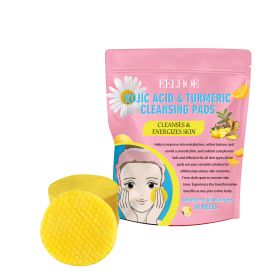 Turmeric Acid Cleansing Pad Gentle Cleansing Skin Care To Reduce Acne Face Brightening Delicate Pores (option: Turmeric acid cleansing pad)