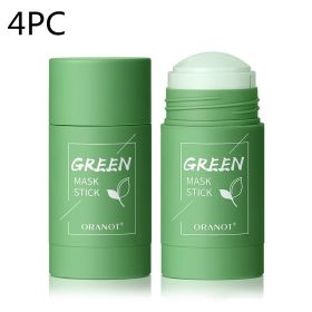 Green Tea Solid Mud Mask Moisturizing Deep (option: Green tea 4PC)