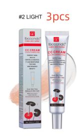 Moisturizing Correcting CC Cream Waterproof Anti-sweat Makeup Before Concealer Lasting Women Makeup Protect Skin Erborian Make (option: 2 Light Color-3PCS)