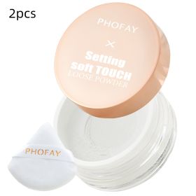 PHOFAY Setting Soft Touch Loose Powder (option: 2PCS-01)
